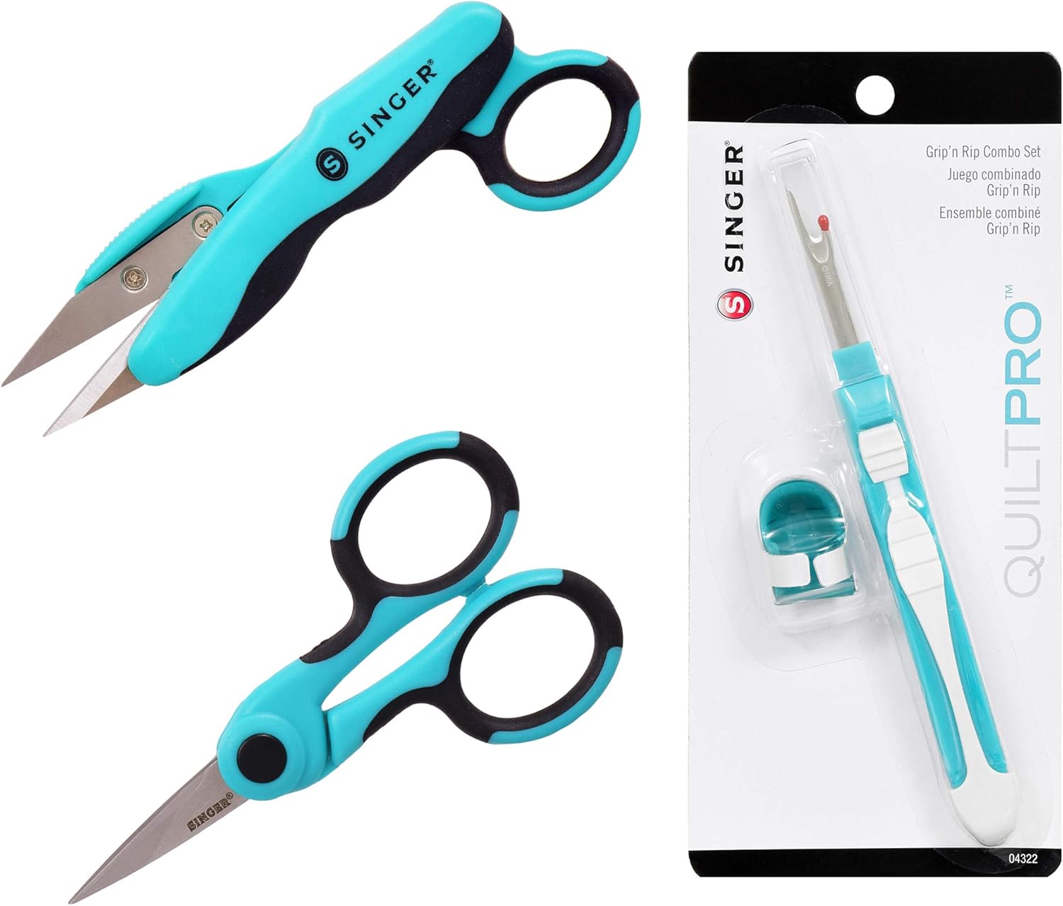 Amazon.com: SINGER Bundle - Detail Scissors, Thread Snips, Seam Ripper ...