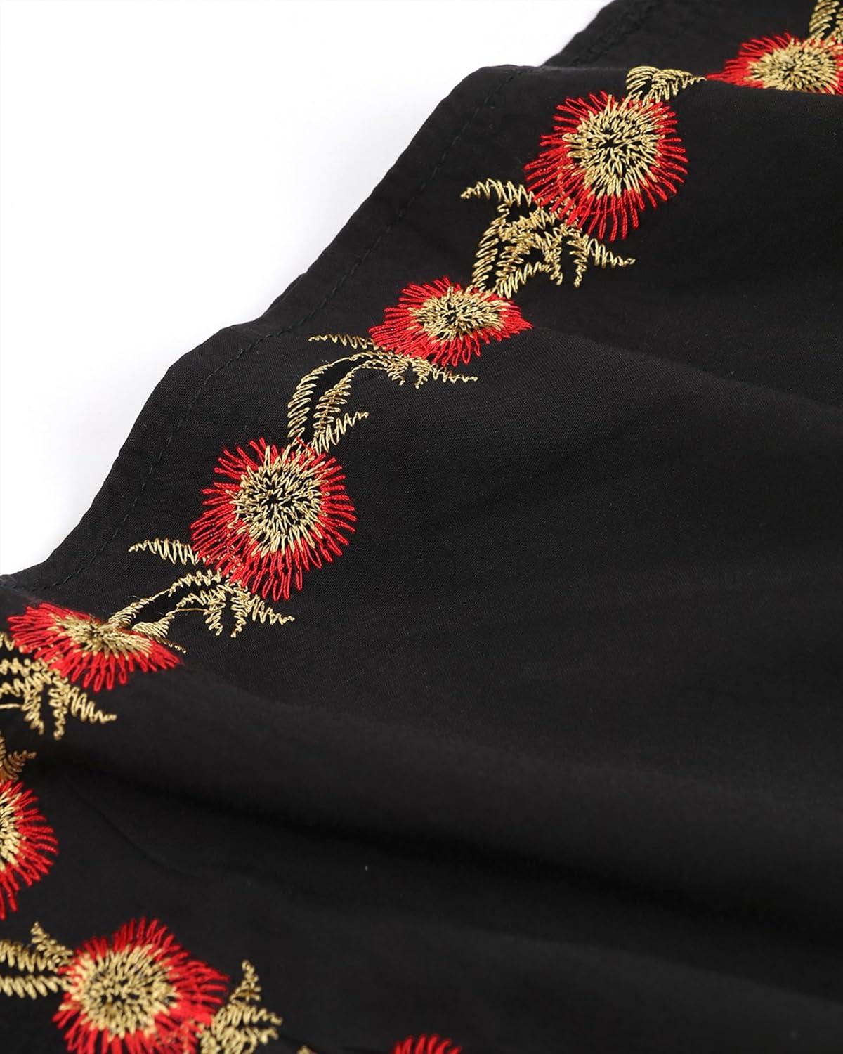 EDOLYNSA Moroccan Kaftan Dresses for Women Plus Size Caftans Loungewear Embroidered Beach Kaftan Cover up mumu House Dress - Image 5