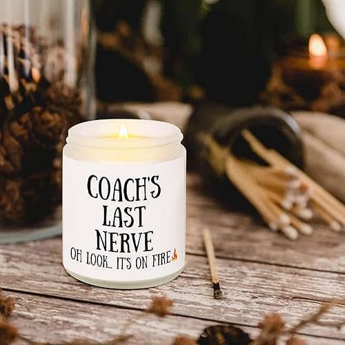 Miniatura 6 de Niyewsor Regalos de entrenador de fútbol, vela de cera de soja perfumada a lavanda, el mejor regalo de entrenador del equipo de baloncesto/béisbol,