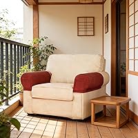 Vista 2 de Fundas para reposabrazos de sofá, fundas para reposabrazos con bolsillo, protector elástico para reposabrazos de sofá, fundas extraíbles