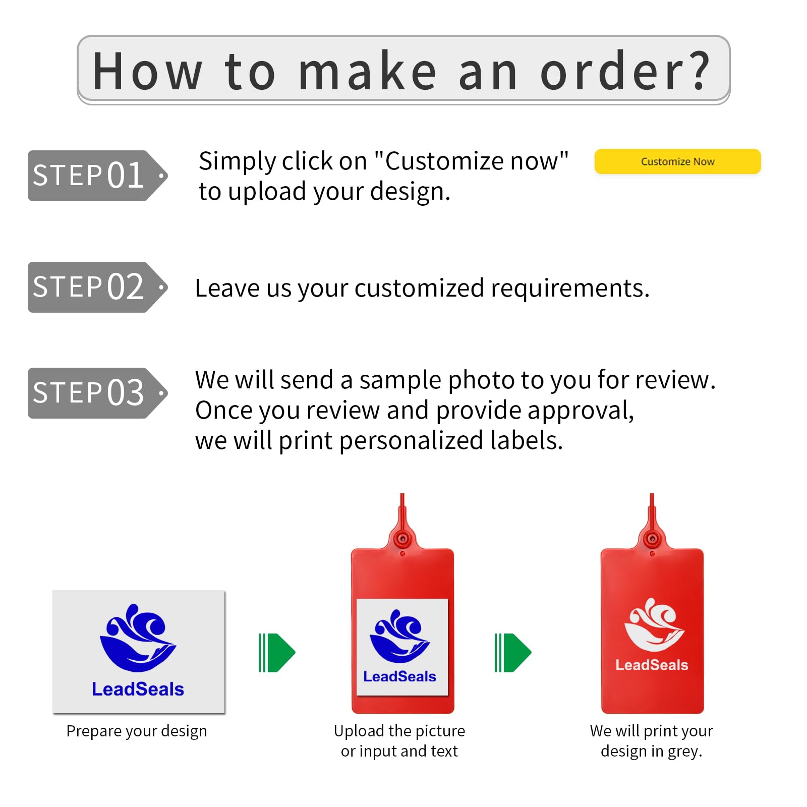 Amazon.com: Custom Plastic Tags Personalized Hang Tags