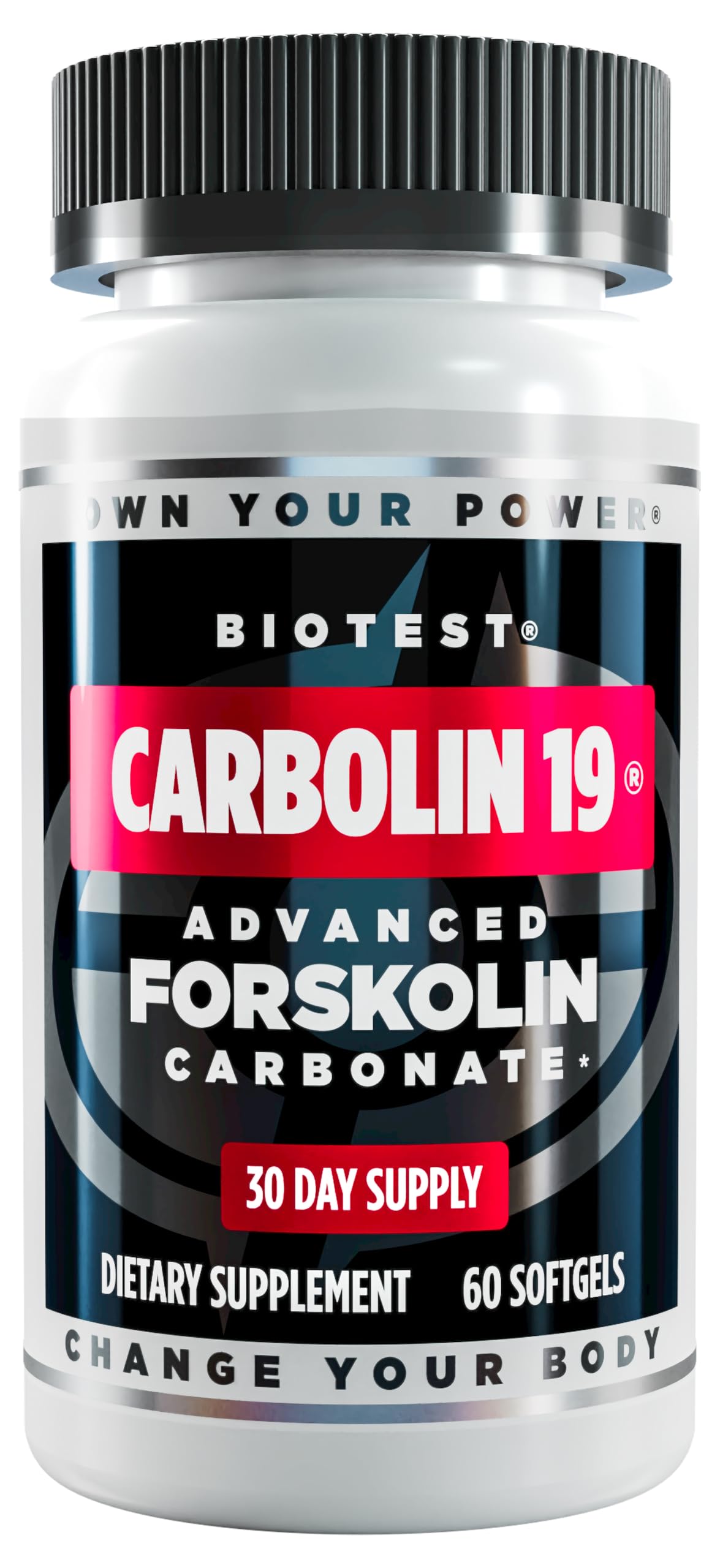Biotest Carbolin 19 – Longer-Lasting Forskolin for Fat Loss & Metabolic Performance,* 30 Servings – 60 Softgels