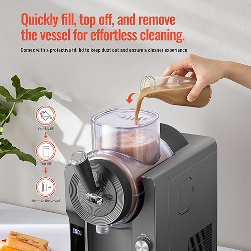 Miniatura 3 de Máquina de bebidas congeladas  Máquina digital para granizados con múltiples modos, helado, batido y batido, capacidad de 68 onzas, autolimpieza,