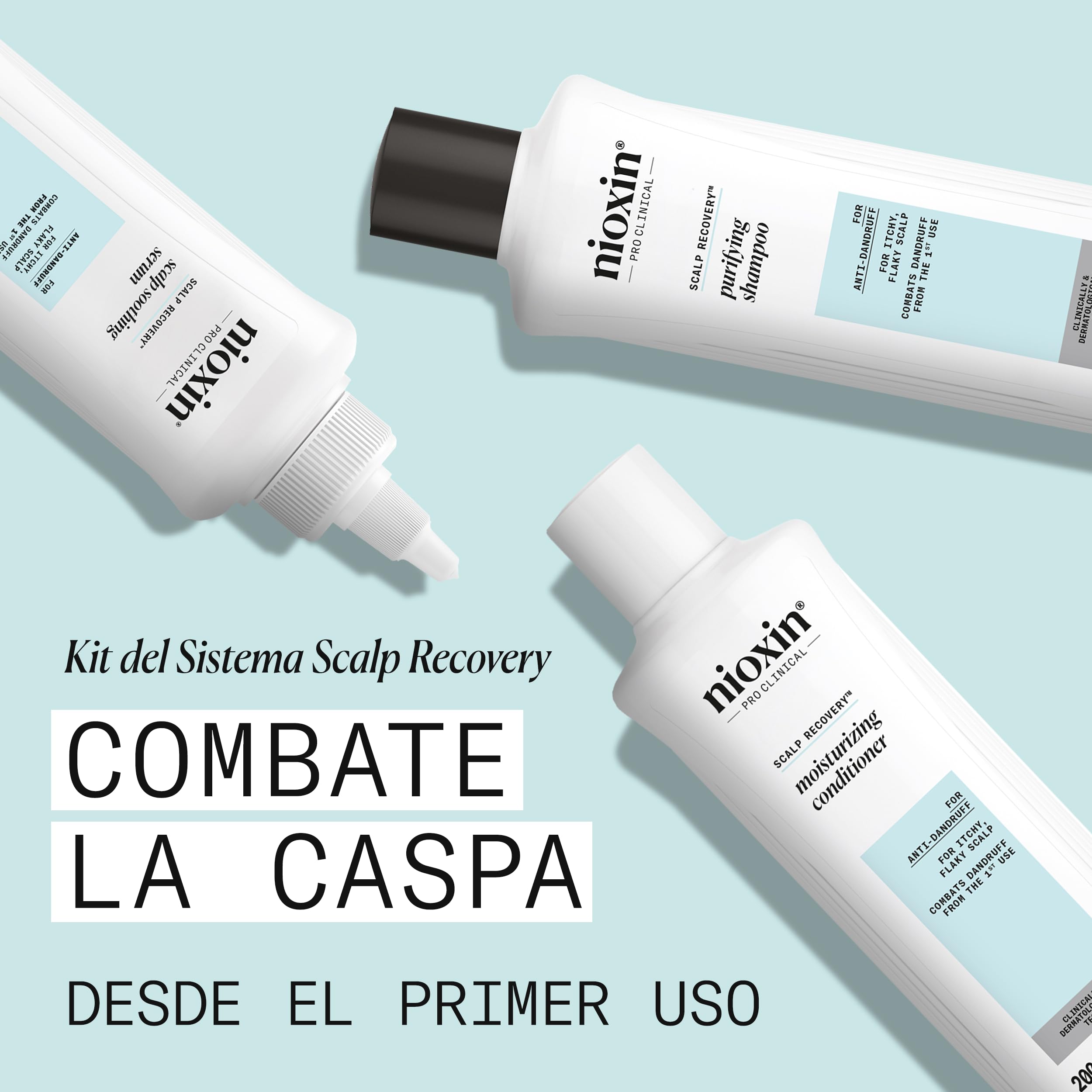 Nioxin Scalp Recovery - Champú/Acondicionador/Tratamiento - Cuidado del Cuero Cabelludo Seco y con Picor