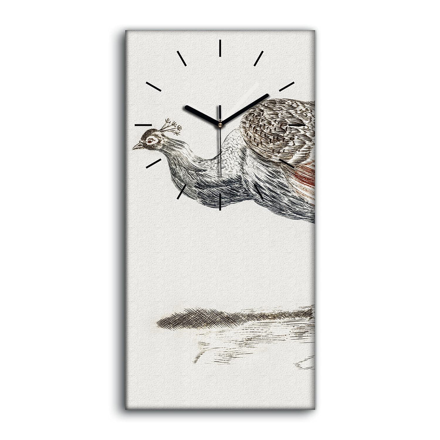Horloge sur toile haut de gamme oiseau tableau moderne art mural
