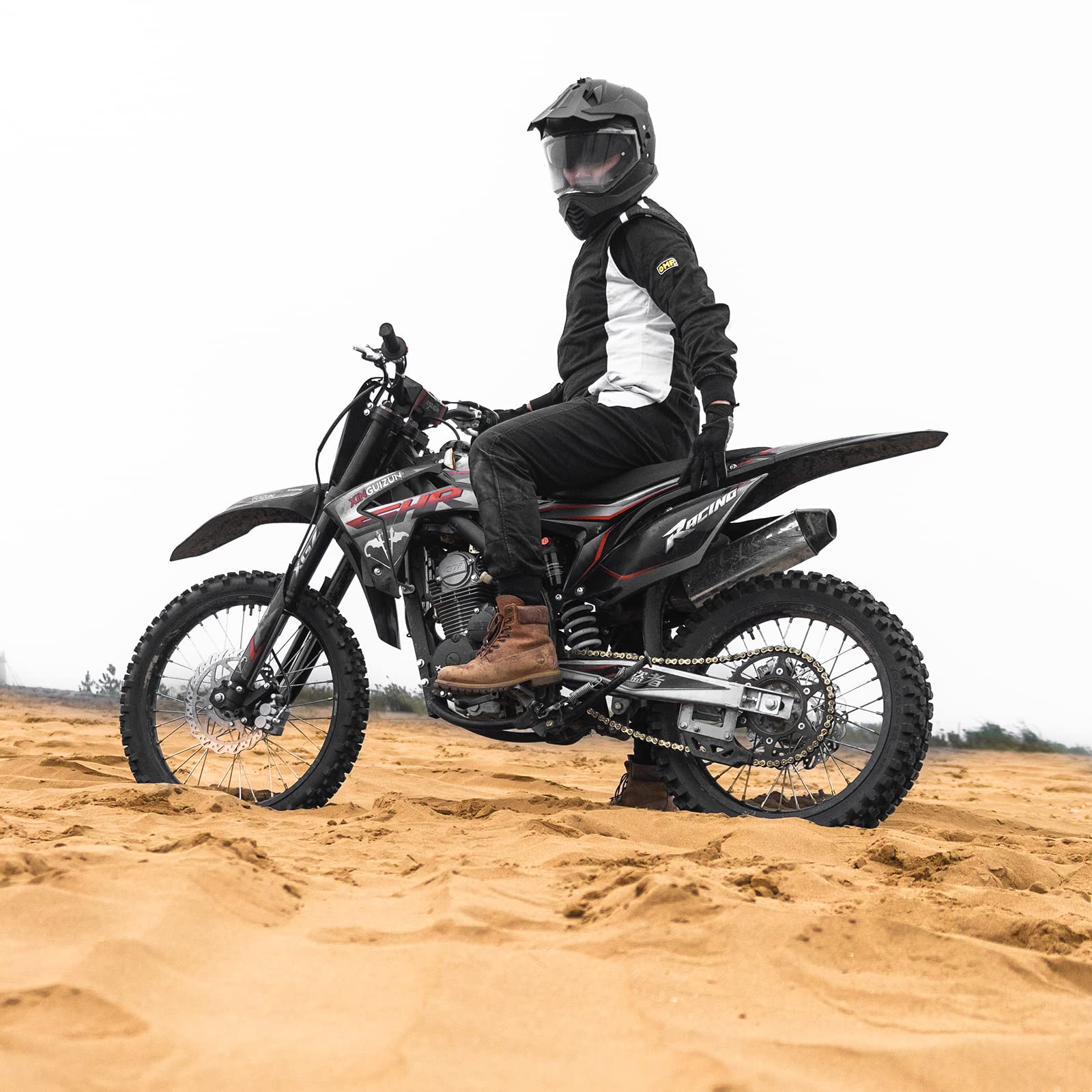 ILM Kask motocrossowy dla dorosłych motocykl motocykl podwójna sportowa przygoda pełna twarz z Pinlock kompatybilna osłona przeciwsłoneczna ATV Dirt Bike Off Road ECE22.06 Model WS902
