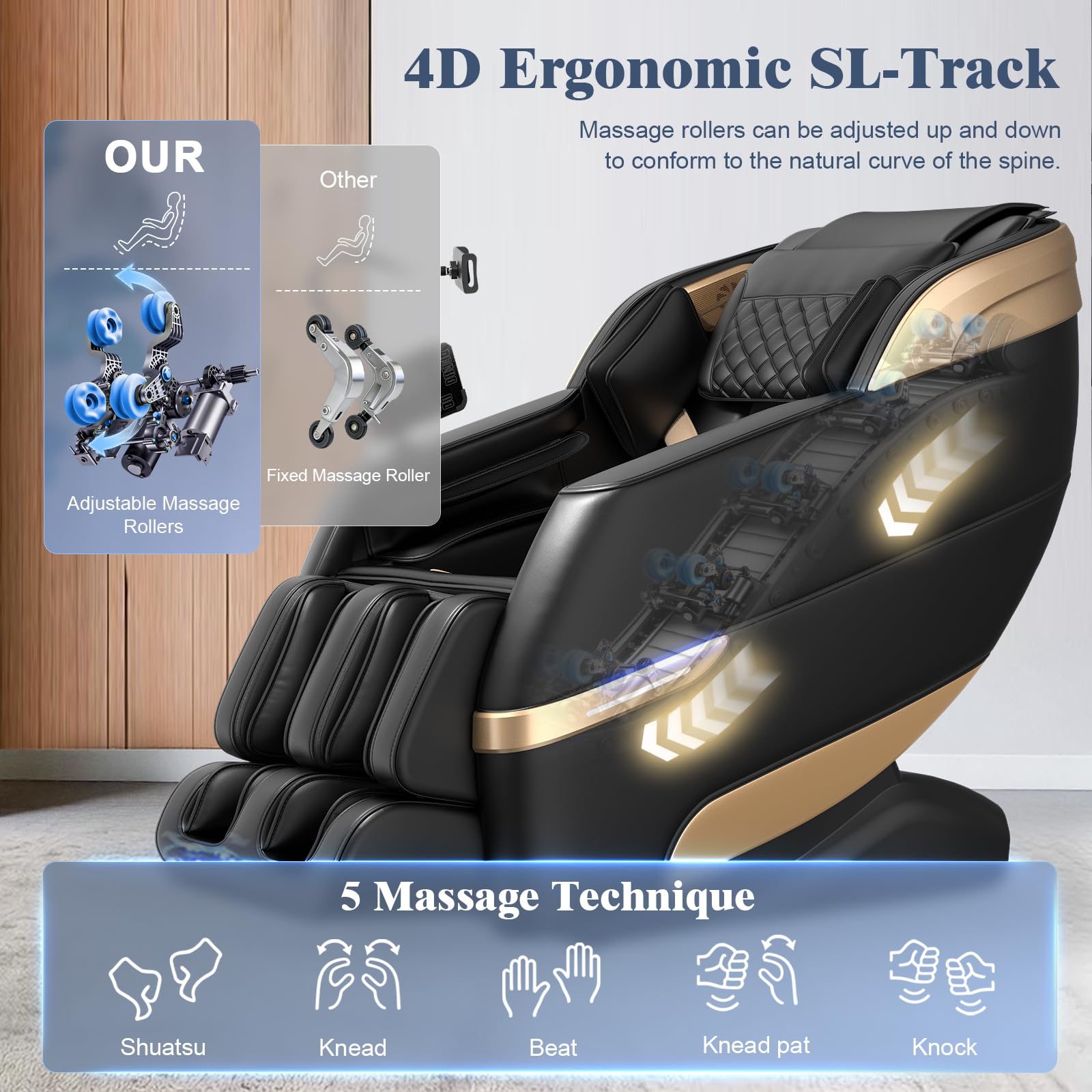 Amazon.com: YONISEE 4D Massage Chair Full Body Zero Gravity