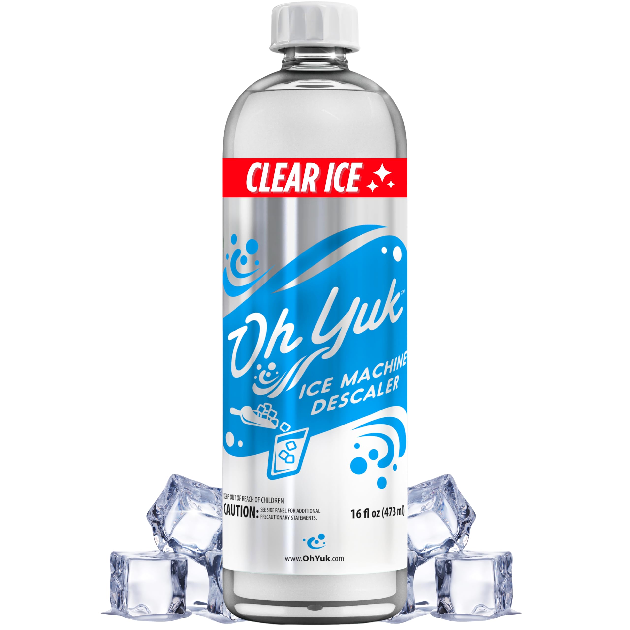 Oh Yuk Ice Machine Cleaner &amp; Descaler, Nickel-Safe, Fresh Ice Makers 16oz