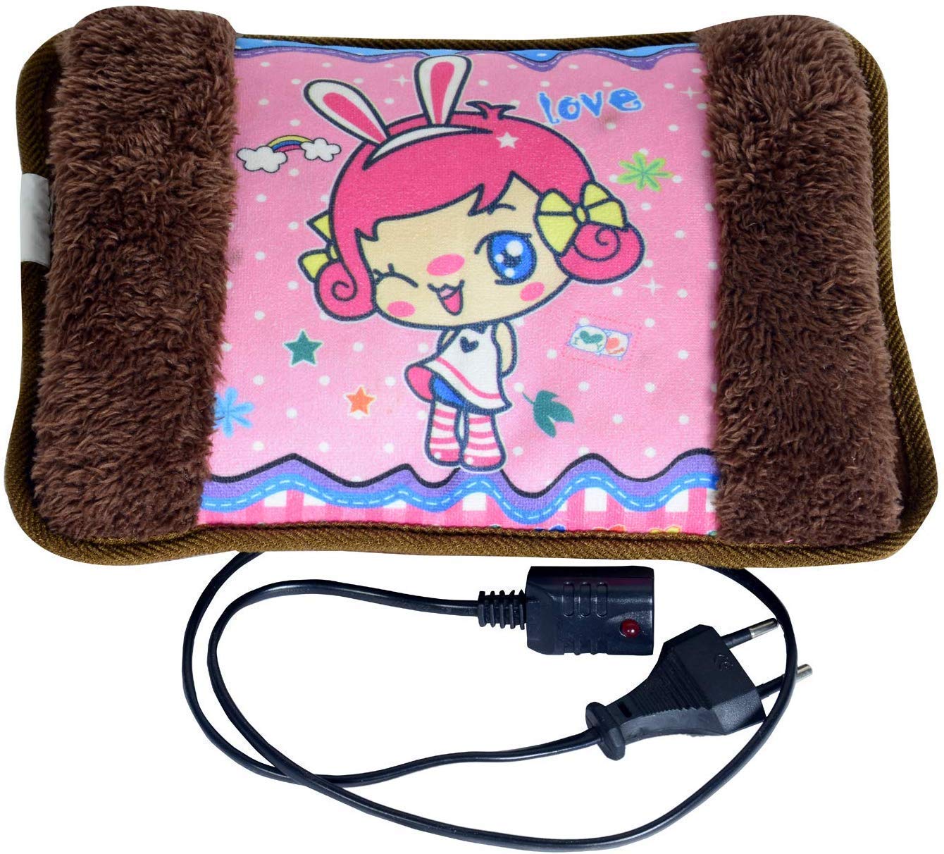 TECHTOP velvet heating bag, hot water bags for pain relief, Heating Pad-Heat Pouch Water Bottle Bag, Electric Hot Water Bag,heating pad with for pain relief(Mlti Color) (heating bag)(edge-hp-0233)