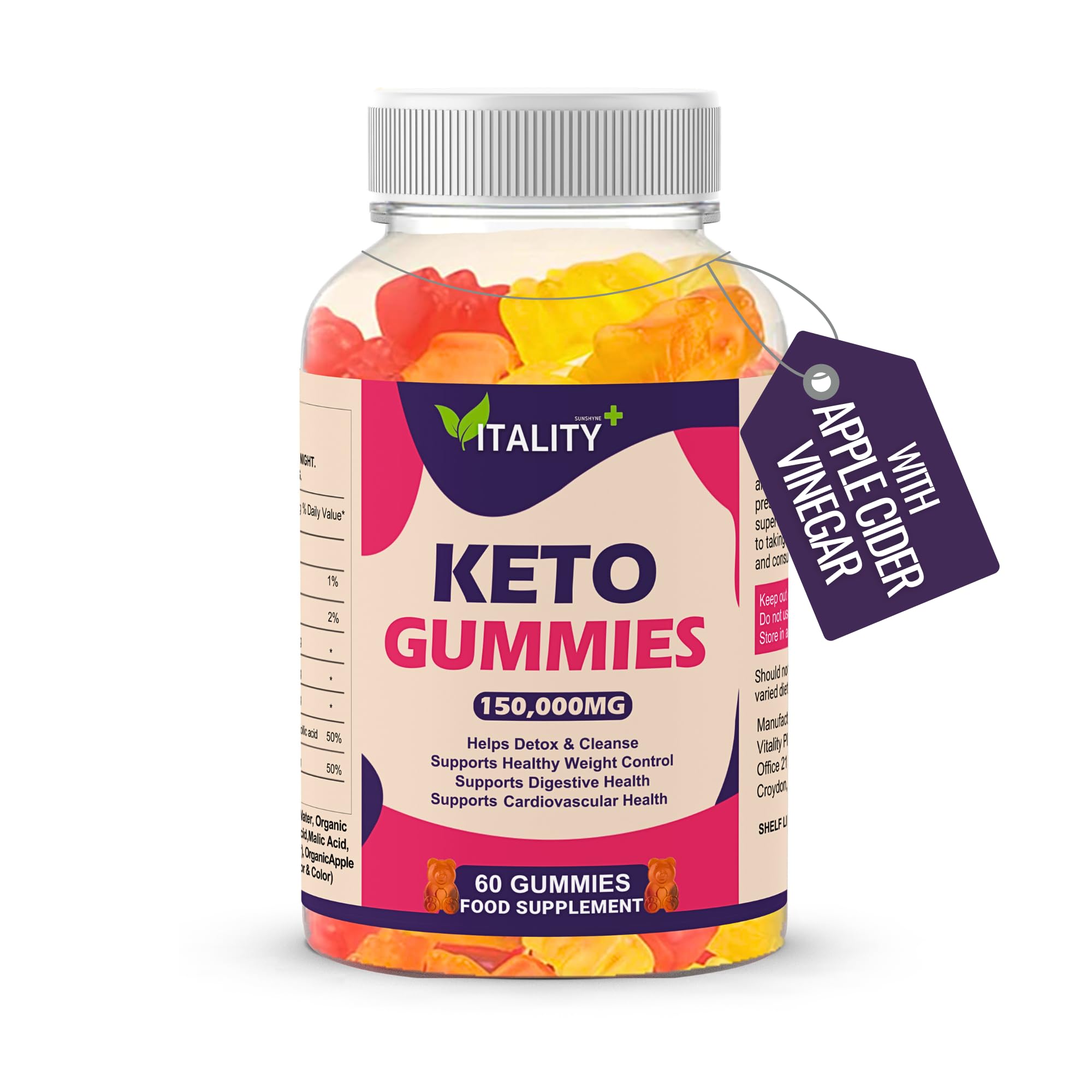 Buy Premium Keto Gummies Support Supplement 60 Gummies Low Calorie