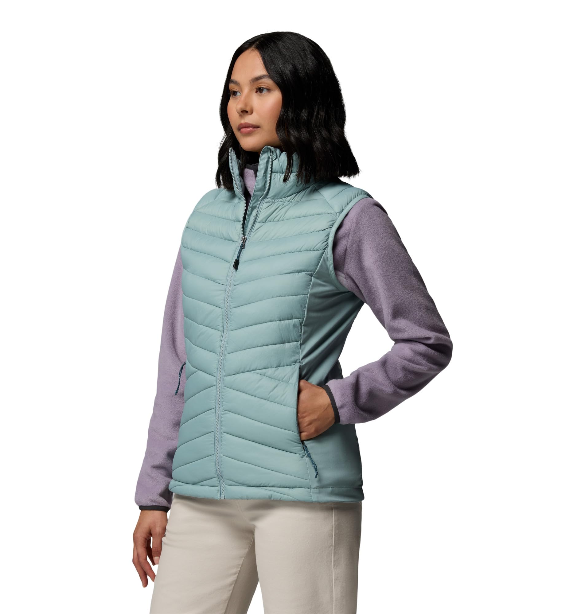 Columbia Powder Pass III Hybrid Vest, Piumino Smanicato Gilet Donna