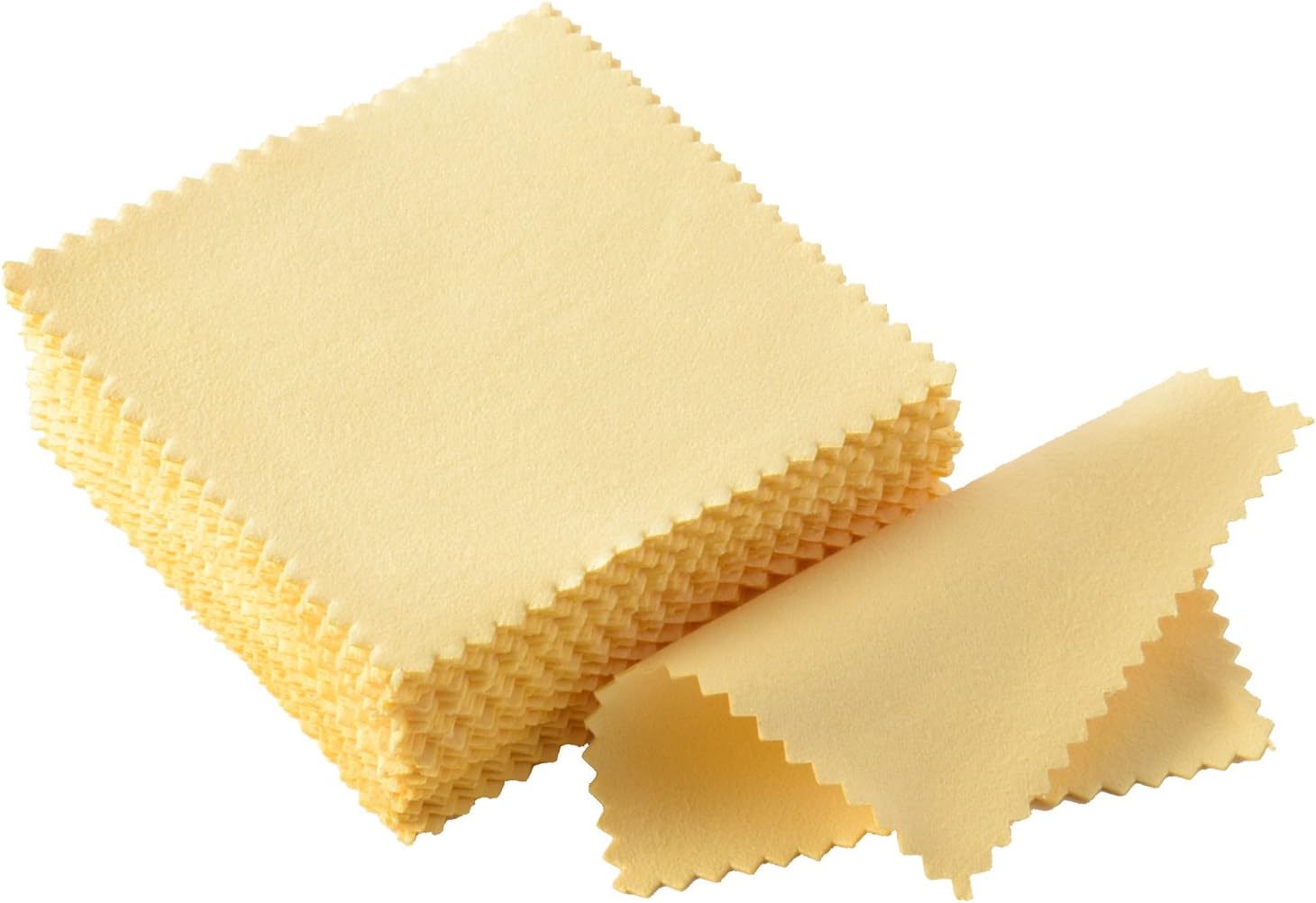 Outus Jewelry Cleaning Cloth Polishing Cloth for Sterling Silver Gold Platinum, 50 Pack (Grey) : Clothing, Shoes & Jewelry