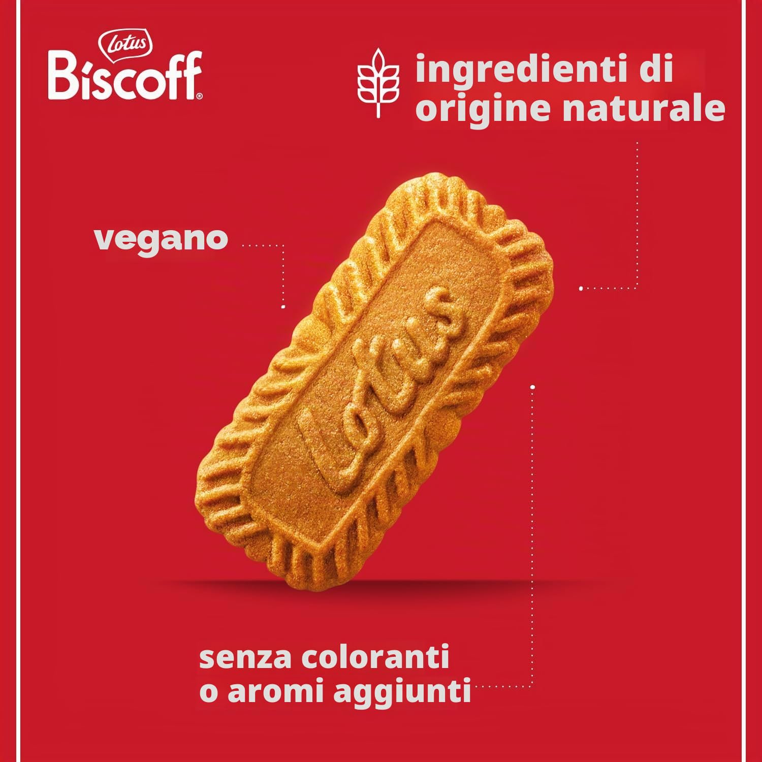 Lotus Biscoff - Biscotti Caramellati - Vegani - Senza Coloranti e Senza Aromi Aggiunti - Gusto Unico e Croccante - 10 Confezioni da 250 gr - 2.5 kg (Confezione da 8)