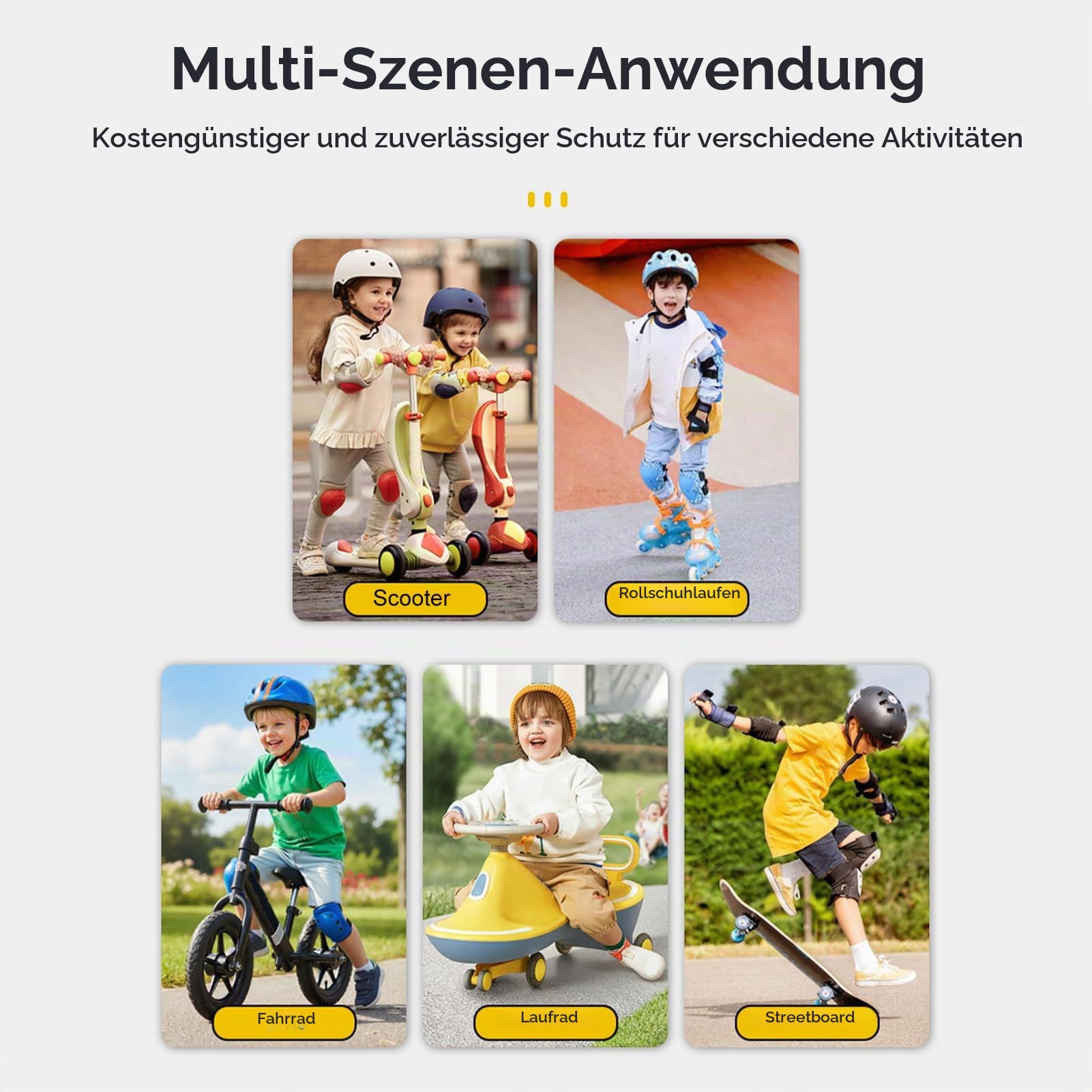 Kinderhelme-Integralhelm mit Verbessertem, Jugendhelme Verstärktem Kinnschutz 18 Belüftungslöchern, Fahrradhelm Atmungsaktiv und Leicht Größe (51–54 cm)