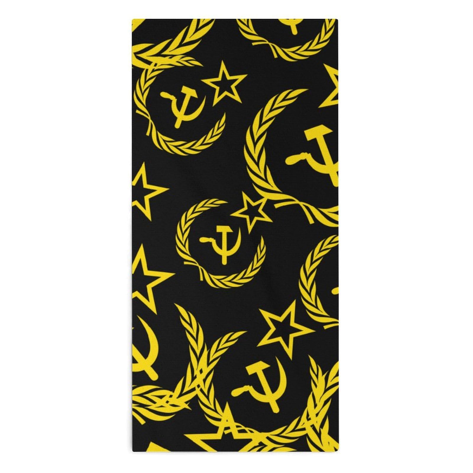 NCLQVJXZKHW USSR Communism Icon Hand Towels Soft Face Towel Gym Bathroom Travel Hotel 13"x28"