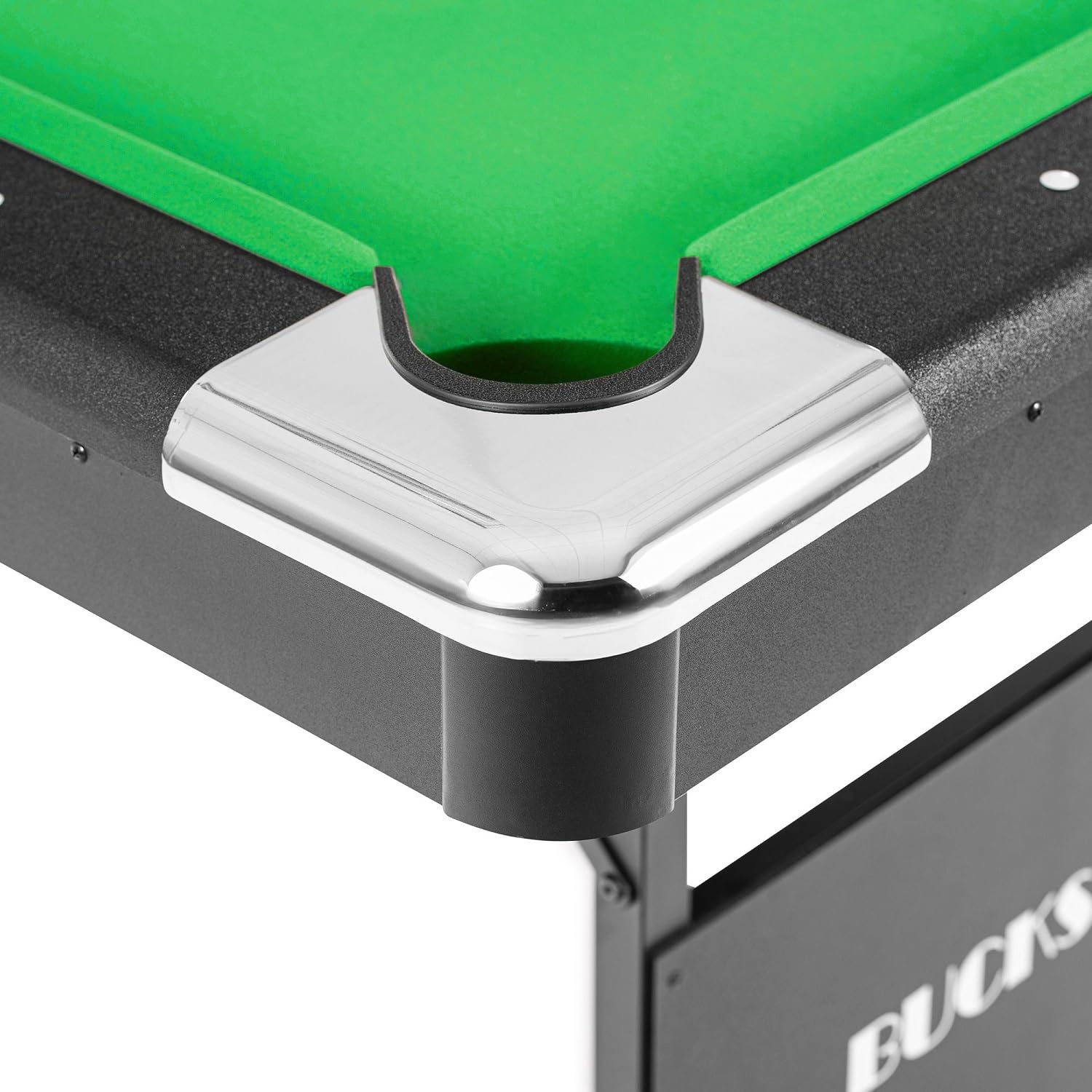 Table de Billard - 6ft (193x109x81cm) - Buckshot Atlanta - Pliable - avec Accessoires - Vec Pieds pliants en métal - Vert