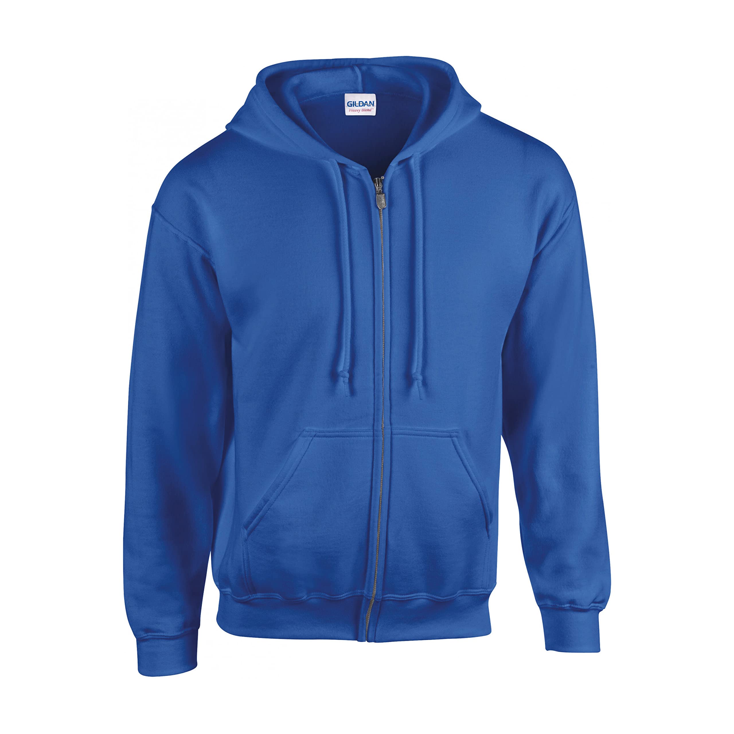 Gildan Heavy Blendâ Full Zip Hooded Sweatshirt Sweatshirt, Royal, 2XL Unisex Adult, Royal, XXL