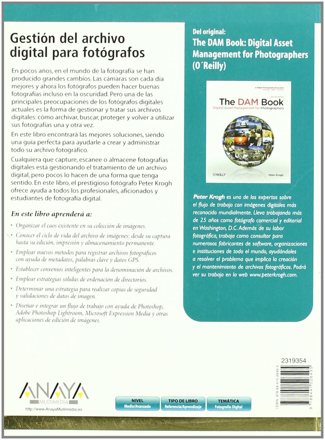Gestion del archivo digital para fotografos / Digital File Management for Photographers