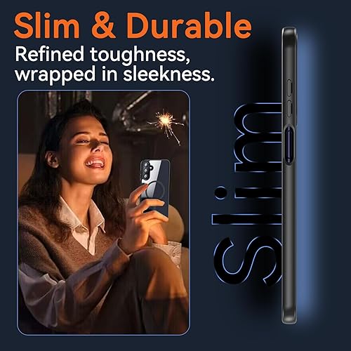 Miniatura 7 de RC1WD Funda magnética para Samsung Galaxy A15, Samsung A15 5G con protector de pantalla, protección contra caídas de grado militar Funda protectora