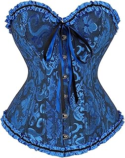 Corset Femme Bustier Sexy Costume Medieval Lacet Grande Taille, XS-6XL
