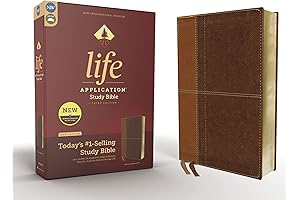 NIV Life Application Study Bible, Third Edition: Leathersoft Brown Red Letter Edition