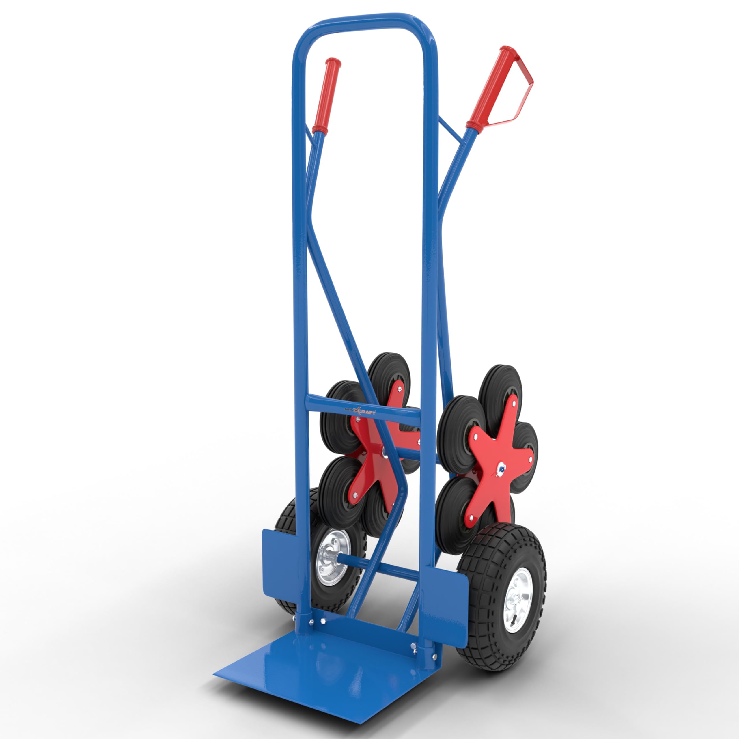 Carretilla de Mano hasta 200 kg Carro de Transporte Carrito Escaleras - 12 Ruedas