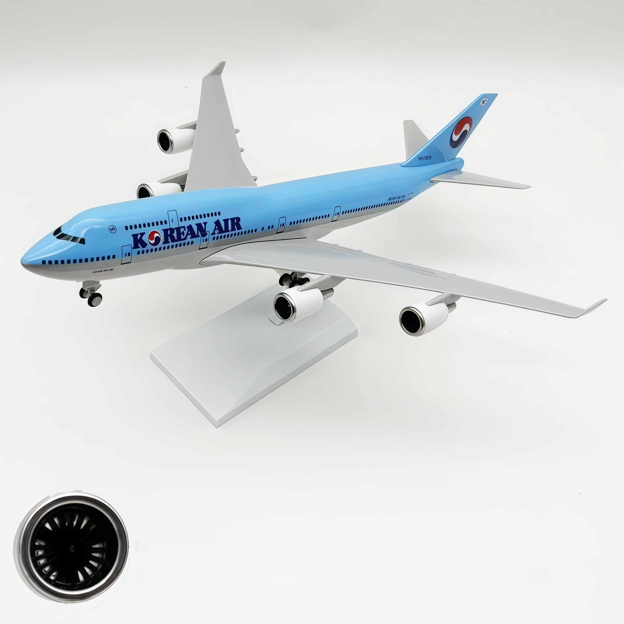 LGSRSNXHTX 1/200 Diecast Metal Airplane Model with Stand Korean B747 Plane Model for Adult Aviation Gifts,Desktop Display Airplane Ornament