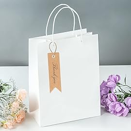 G2PLUS Mini Thank You Tags, 100PCS Small Gift Tags with String, Paper Hang Tag, Kraft Paper Gift Tag with Jute Twine for Arts and Crafts, Wedding, Christmas, Thanksgiving (Brown)