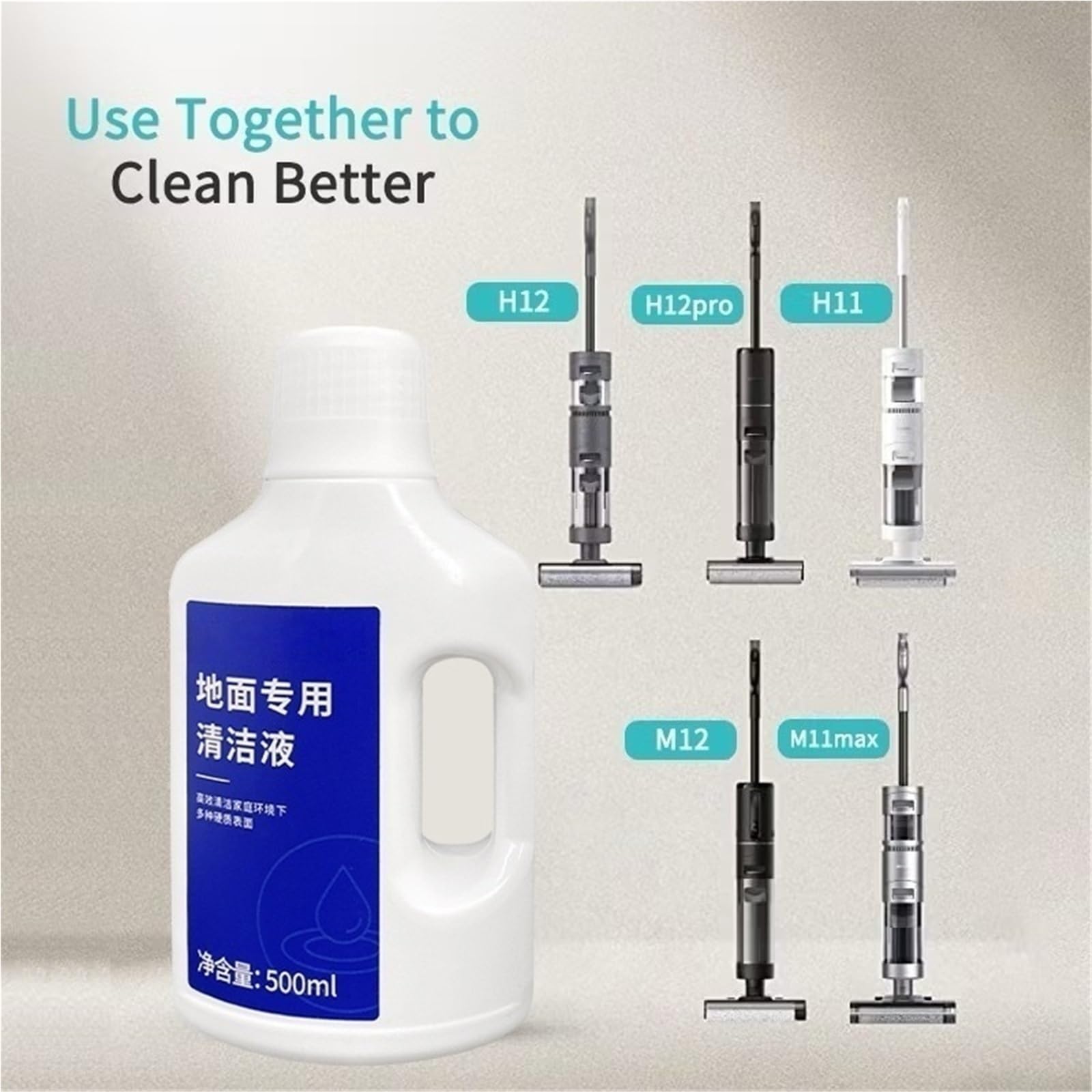 Líquido limpiador suelos compatible con Dreame H11,H15,H14,H12,H13(4pcs)