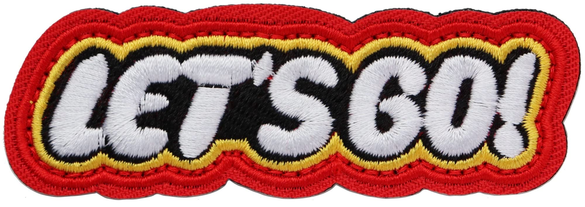 Amazon.co.jp: ワッペン LET'S GO（レッツゴー） マジックテープ