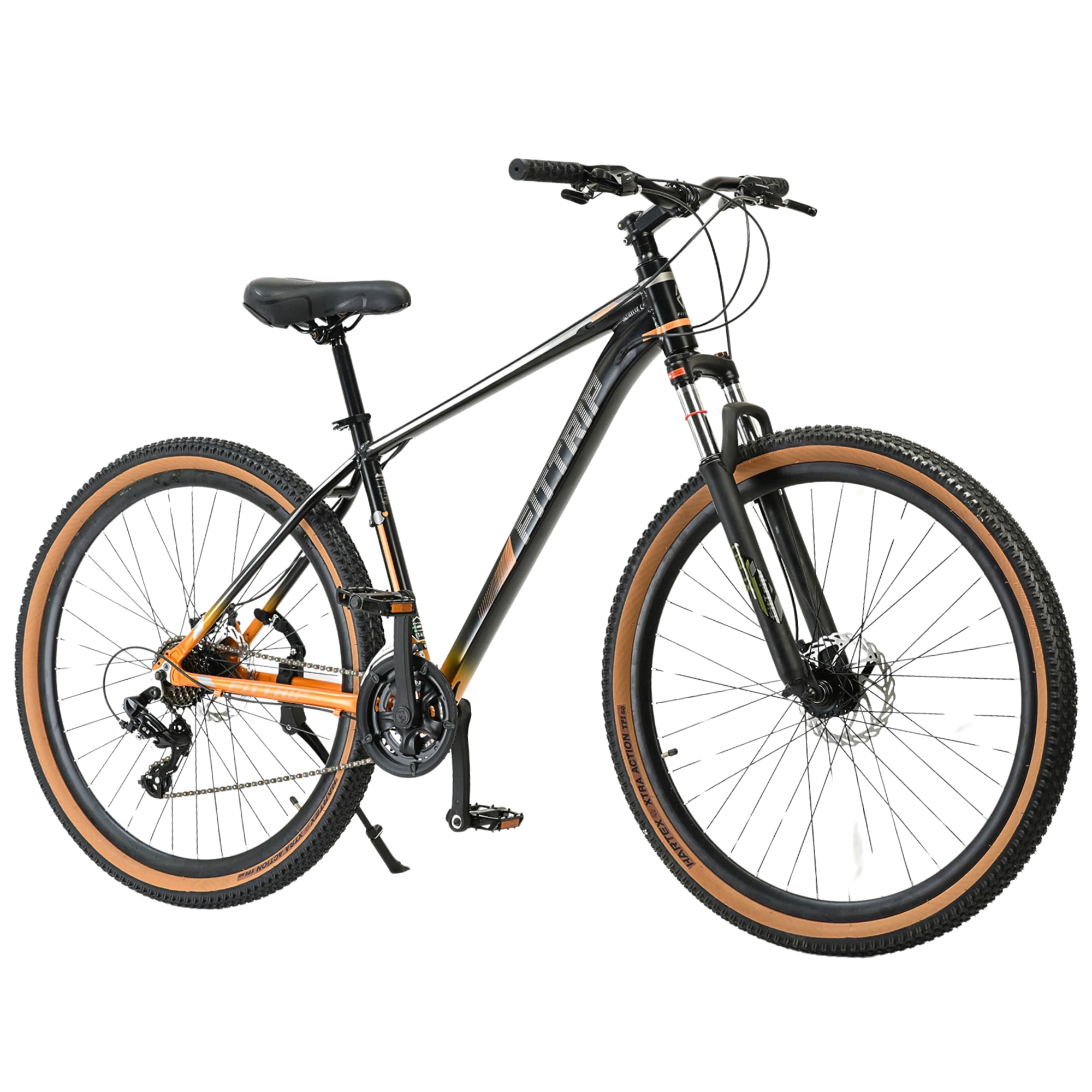 FitTrip Scalpel 29T | AL Alloy 6061 Frame | 21 SPD Shimano Gears | Jak 7 Disk Brakes | 100MM XC60 Lockout Suspension | All-Terrain Tan Wall Tyres | Fully Fitted (Atomic Orange) (B0CDGTVPNS) Amazon Price History, Amazon Price Tracker