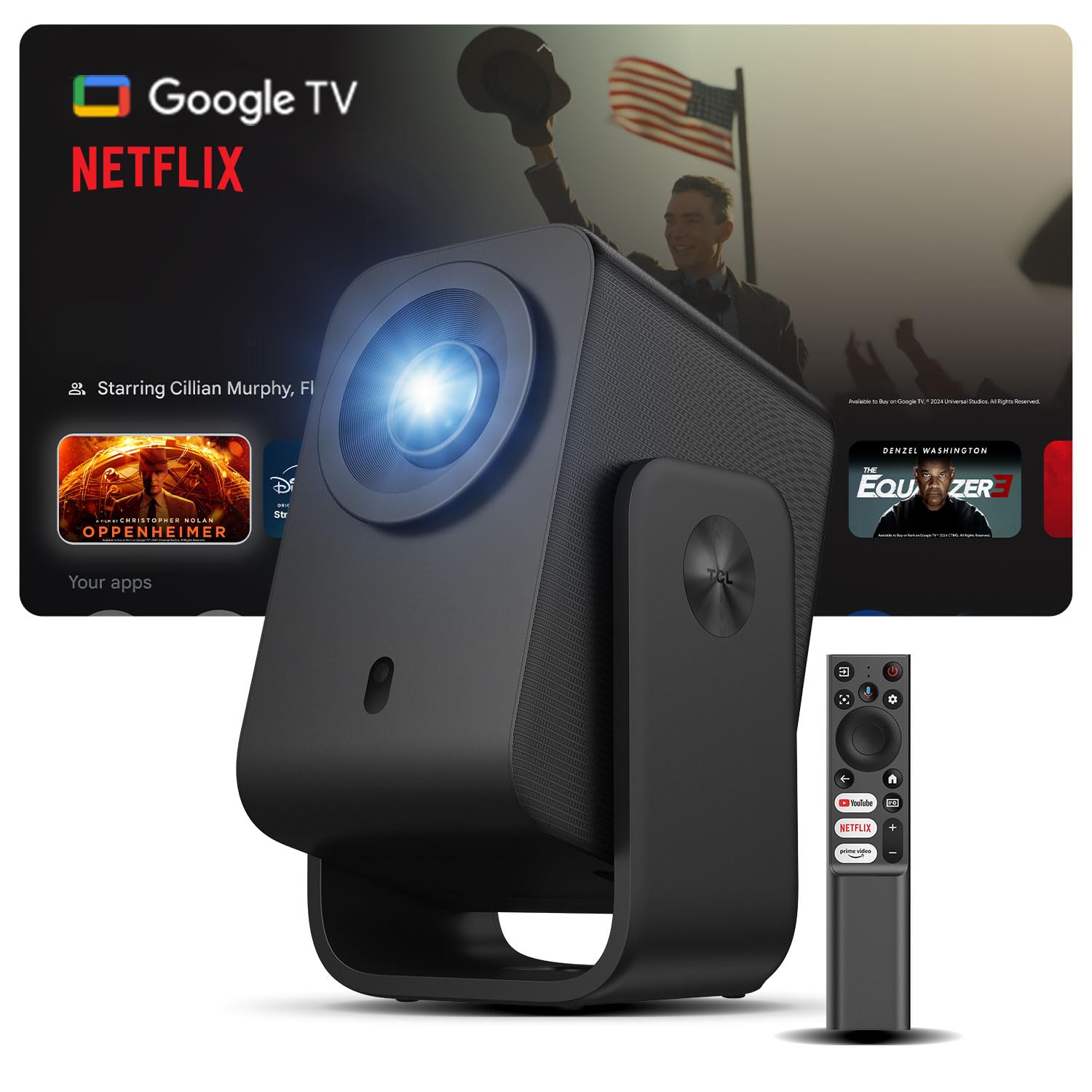 Amazon.com: TCL C1 Google TV Portable Outdoor Projector, Native