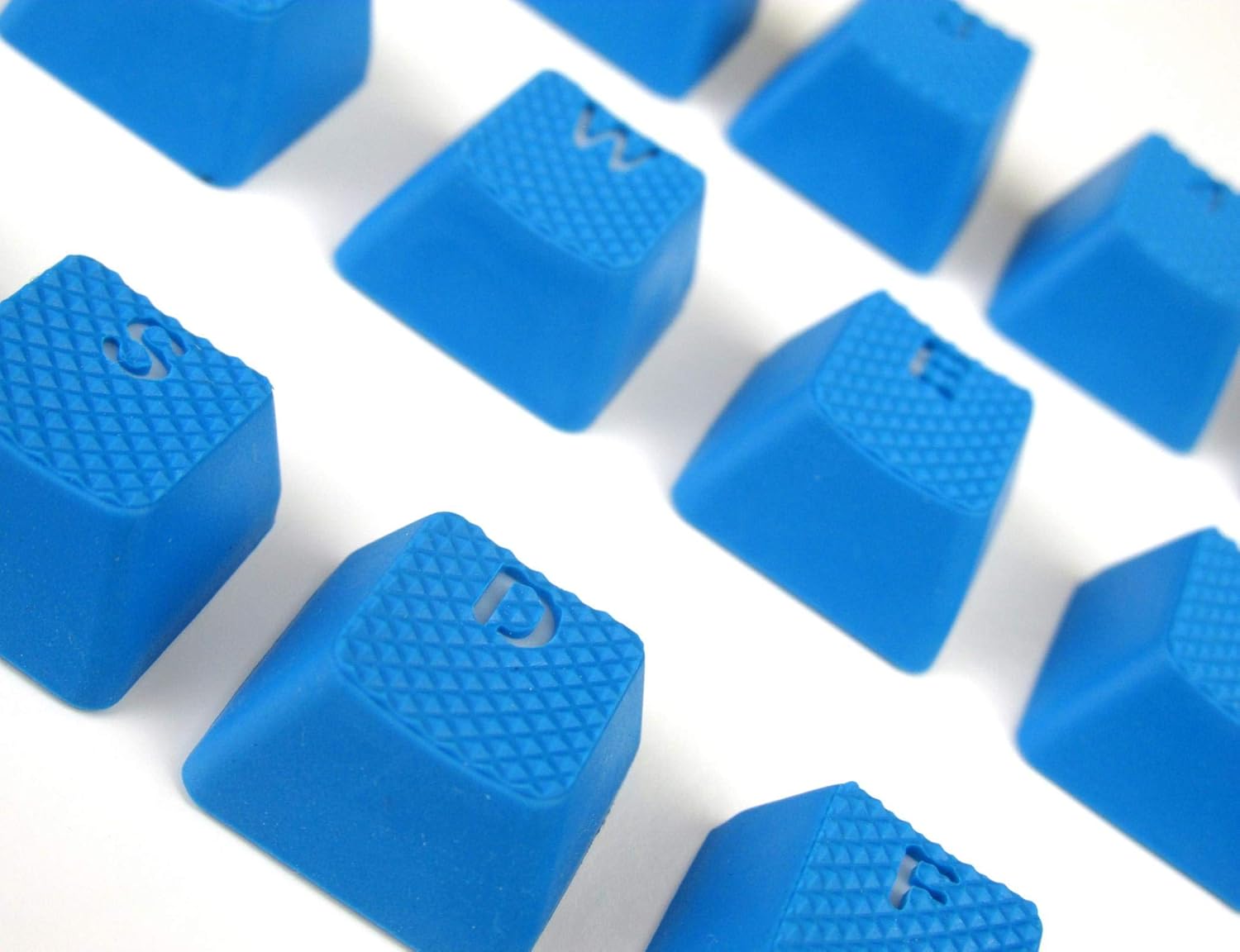 Taihao Sky Blue Rubber TPRGaming Backlit Keycaps Set for Cherry MX Mechanical Keyboards Compatible OEM Tfue