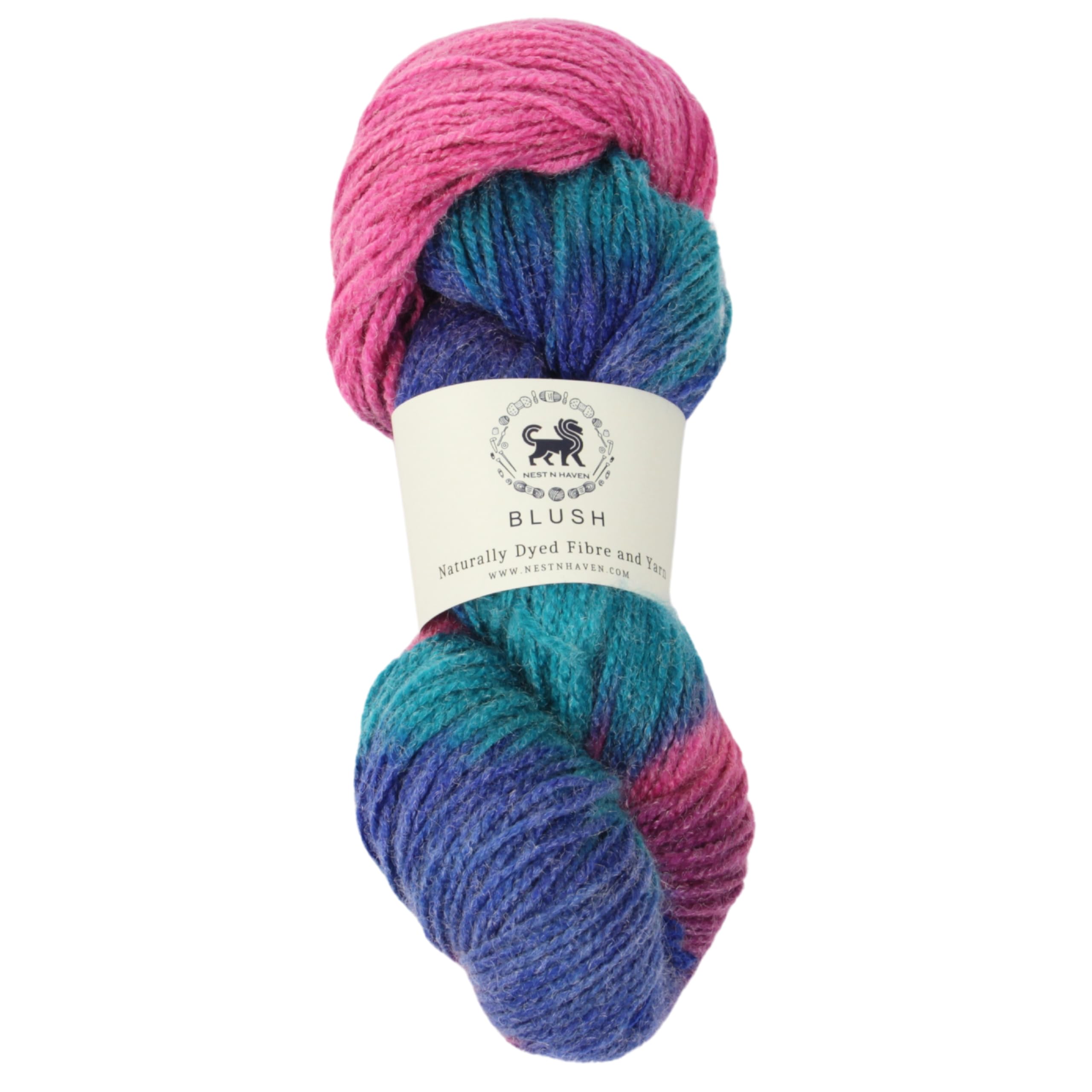 Nestnhaven Blush Acro Wool Multicolour Hand Knitting and Crochet Yarn. Pack of 1 Hank/Lachhi - 100gms Shade no - NNHBLM-003