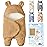 Nunibum Baby Swaddle Blanket Boys Girls Cute Bear Plush Essential Receiving Blanket Ultra-Soft Newborn Registry Sleeping Wraps for Infant 0-6 Months - Brown