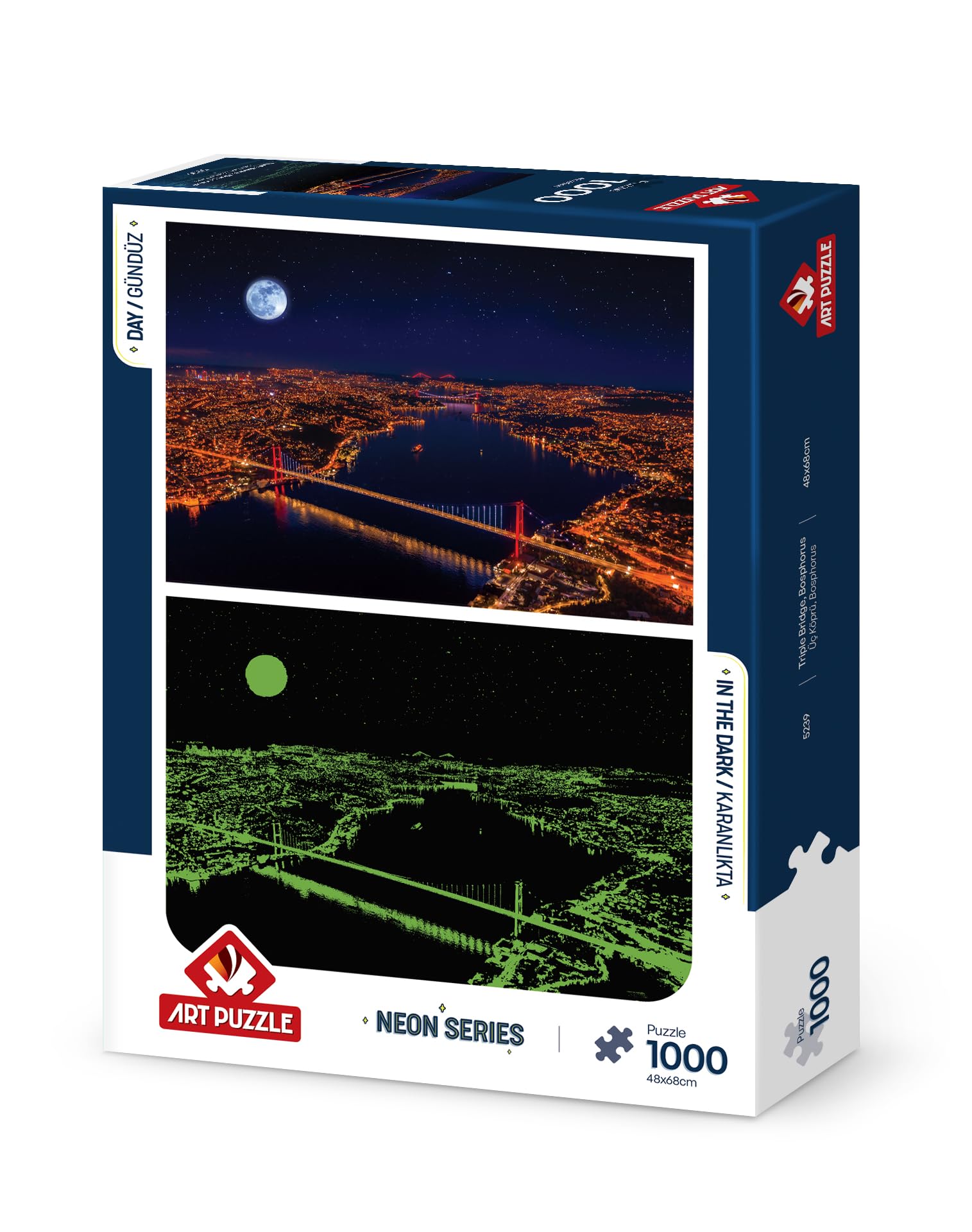 Art Puzzle Üç Köprü, Bosphorus 1000 Parça Neon Puzzle : Amazon.com