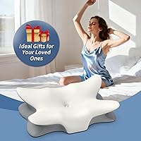 Vista 7 de Almohada cervical cervical para aliviar el dolor, almohada ergonómica para dormir de lado, almohadas de espuma viscoelástica para dormir, almohada