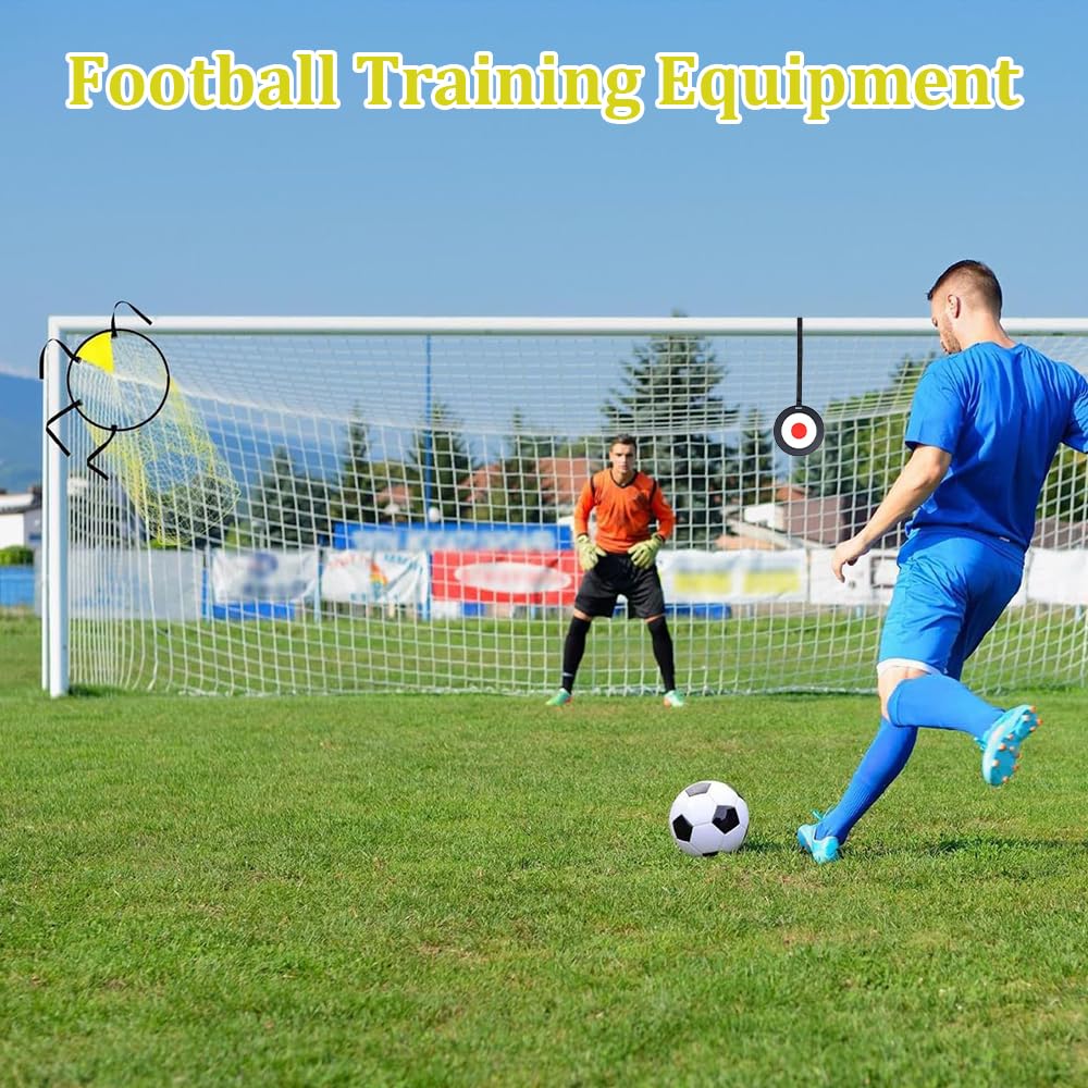 Filet de Cible de Football, Lot de 2 Filet de But de Football avec Cible Suspendue, Top Bins Filets Cible But Footballs pour Adultes et Enfants améliorer la précision du tir