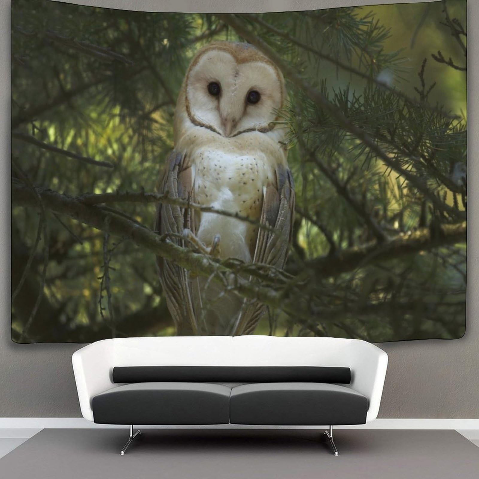 kaiyun Animal Tapestry Barn Owl Wall Hanging Tapestries for Bedroom Living Room Apartment Dorm Decorations Wall Art Decor 180cmx230cm