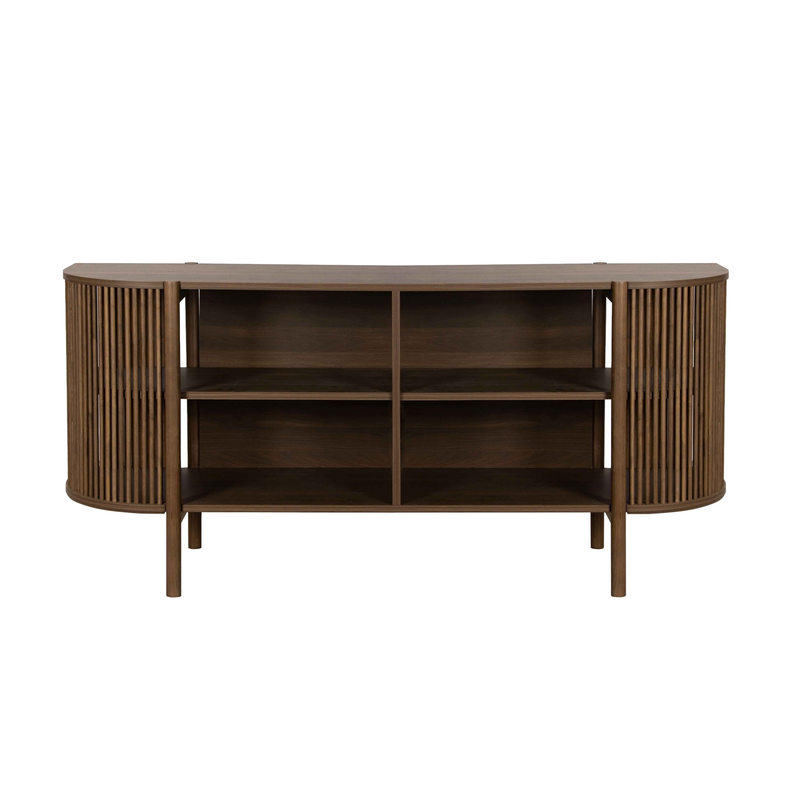 Oviala Buffet bohème 160 cm Effet Bois foncé