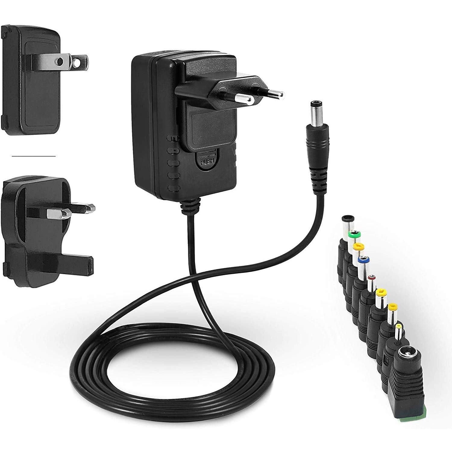 LEICKE Profesjonalny uniwersalny zasilacz sieciowy (12 V 2 A)