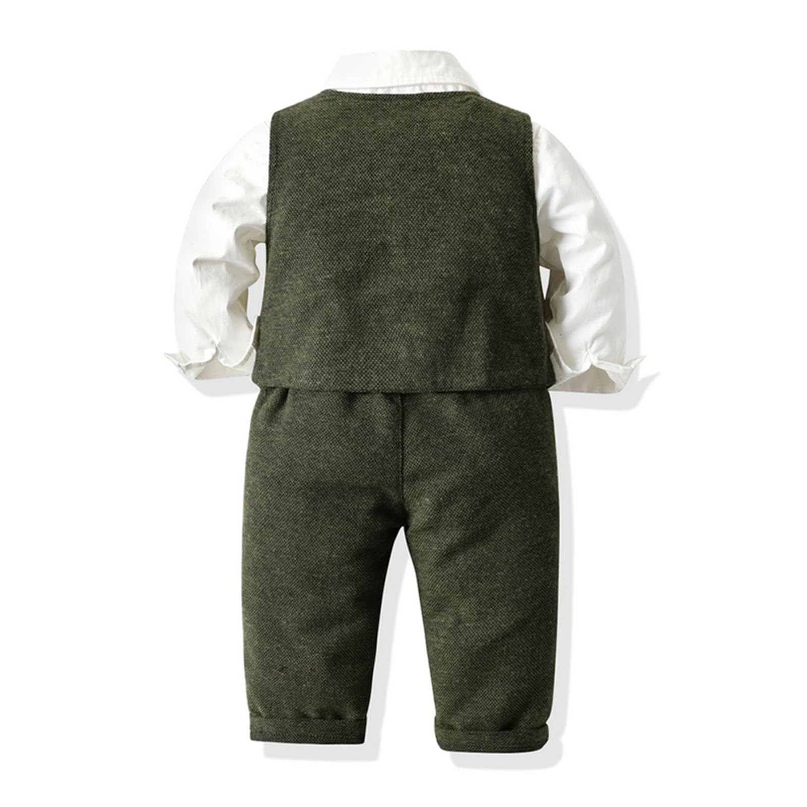 Generico Completo Bambini, Formale per, Elegante Gilet, Papillon, Camicia A Maniche Lunghe E Pantaloni, per Feste E Matrimoni., Stile Casual Chic
