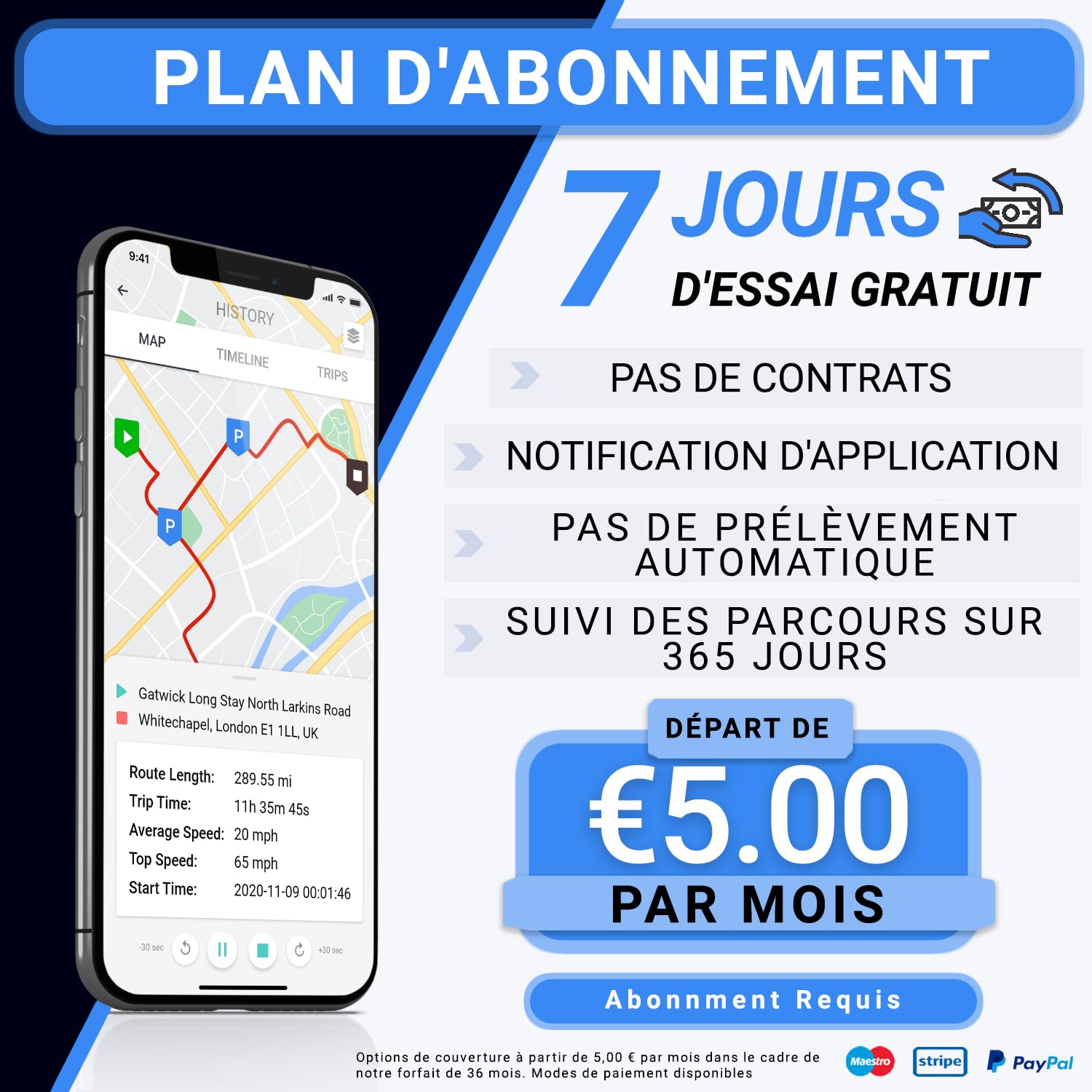 REWIRE 104N Traceur GPS 4G Magnétique pour Voiture – Localisation en Temps Réel 24/7, Autonomie Jusqu’à 21 Jours, Installation Facile, Tracker Véhicule pour Auto, Camion, Utilitaire