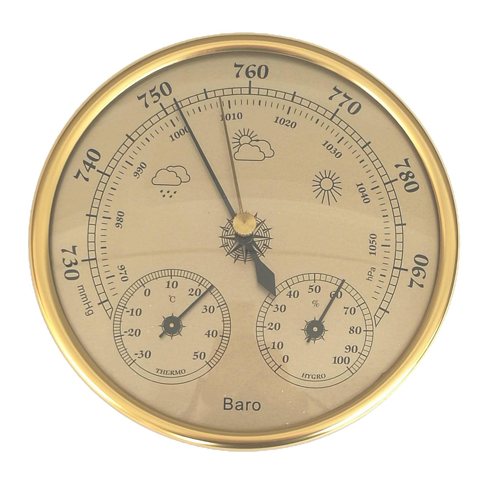 LOOM TREE® Wall Hanging Weather Station 3 in 1 Barometer Thermometer Hygrometer| Yard, Garden & Outdoor Living | Garden Decor | Outdoor Thermometers (B0B3HXCKP7) Amazon Price History, Amazon Price Tracker