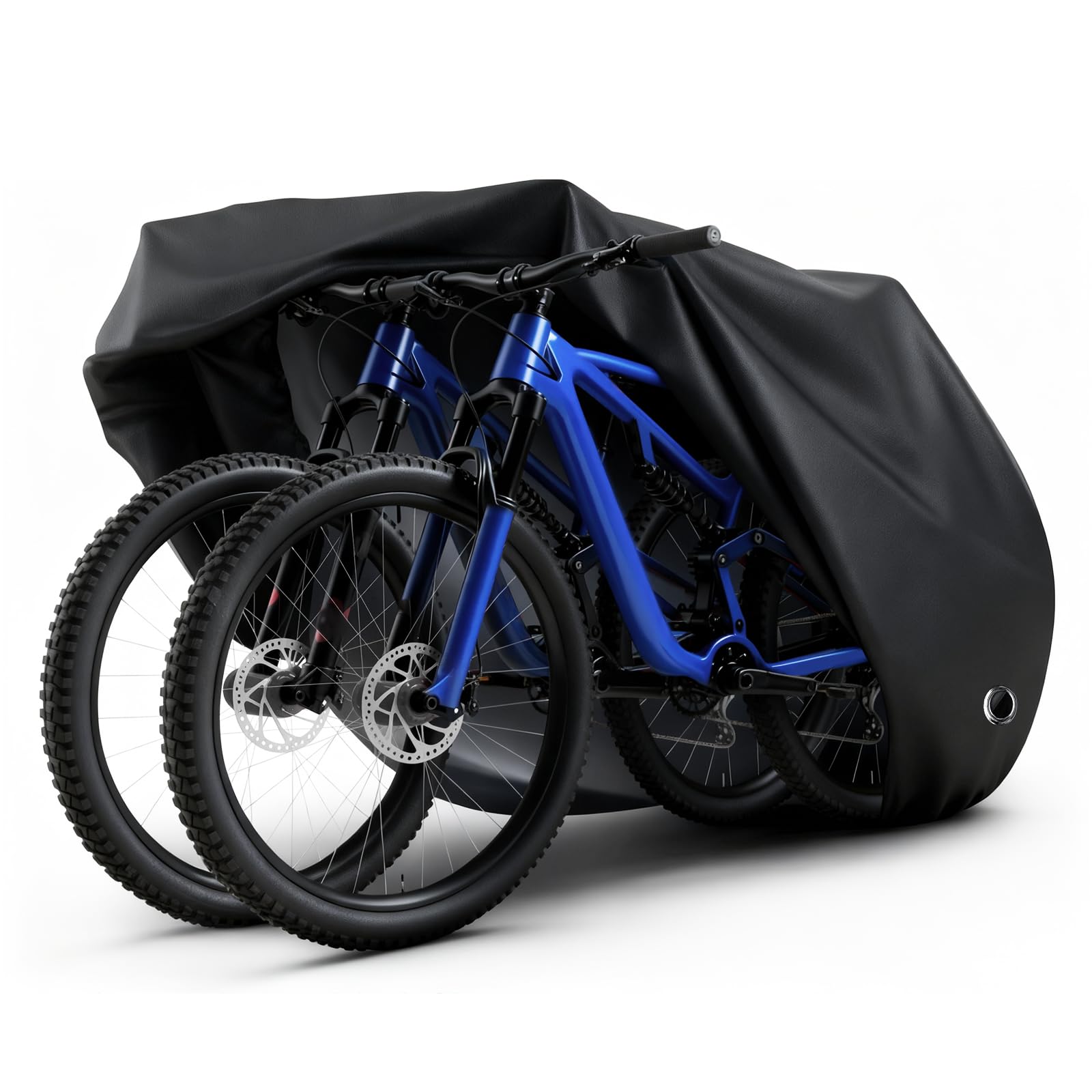Copri Bicicletta,210D Telo Copribici da Esterno Telo Copri Bicicletta Impermeabile Antipolveri Anti-UV Copertura Bicicletta per 1 Bicicletta Custodia Bici per Esterno Mountain Bike/Coprimoto(XL-Nero