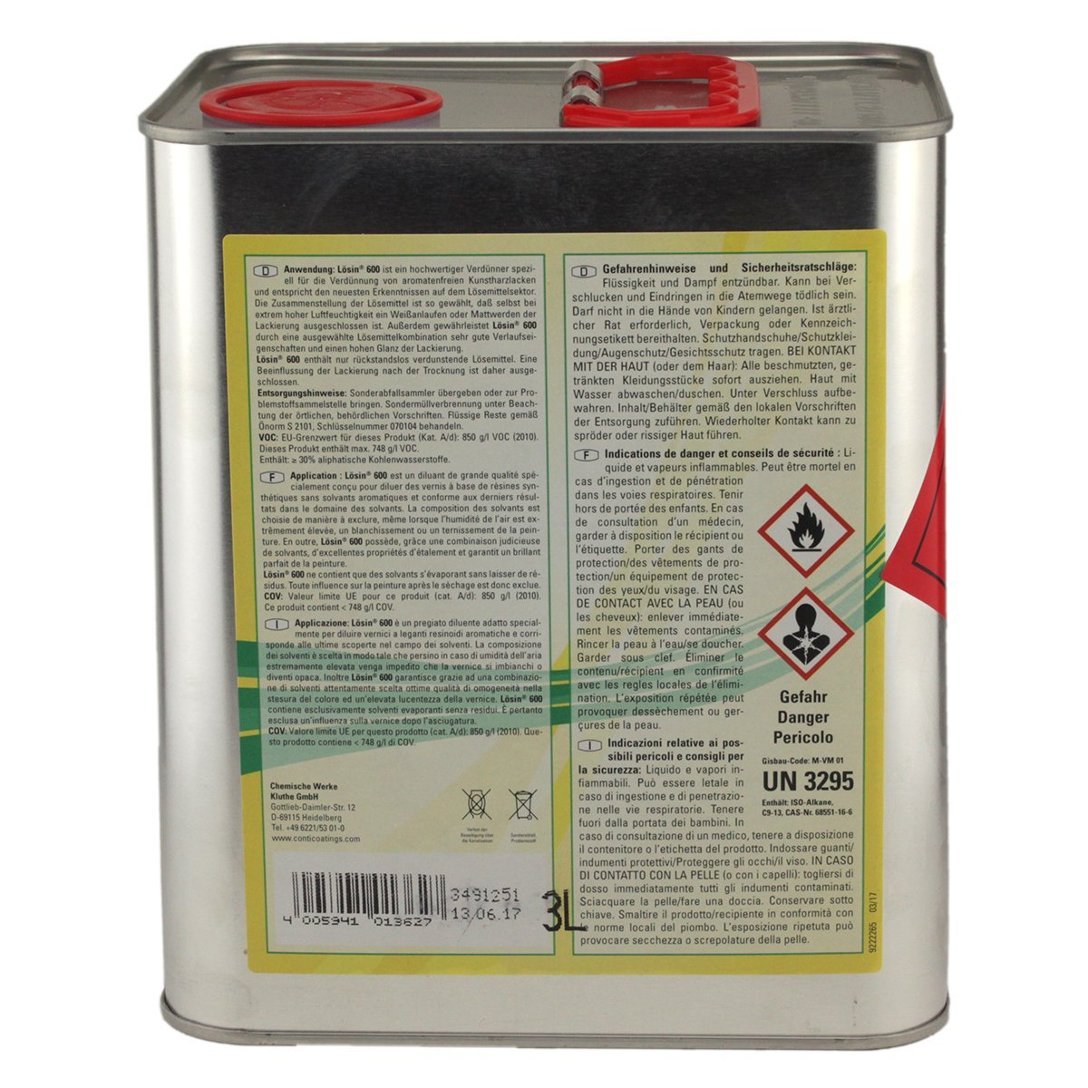 Lösin 600 Verdünner aromatenfrei 3 Liter