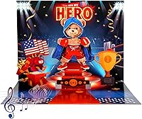 Vista 9 de Tarjetas de cumpleaños de fuegos artificiales emergentes en 3D, con luces led y musicales con pastel de cumpleaños para soplar, para mamá, mujeres