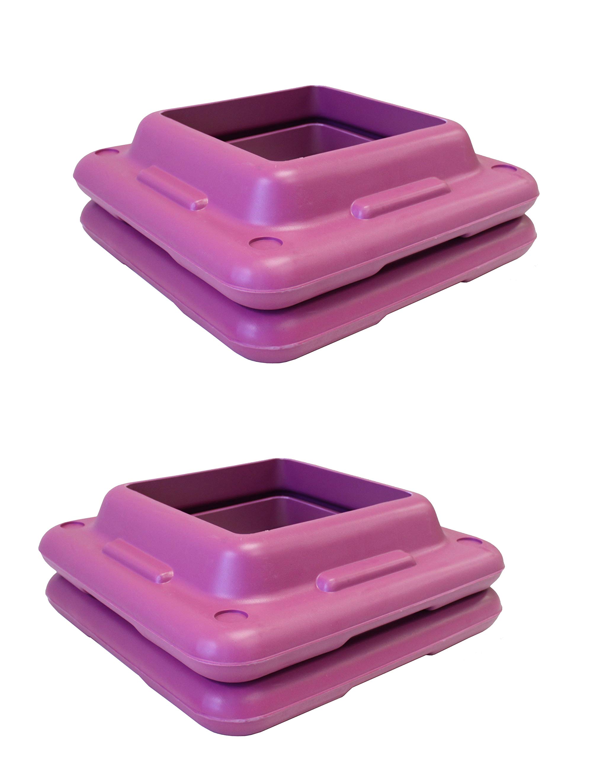 Ader 44'' Original Health Club Step, Aerobic Step, Gym Class Step, Platform with Risers (4pcs Risers Only)