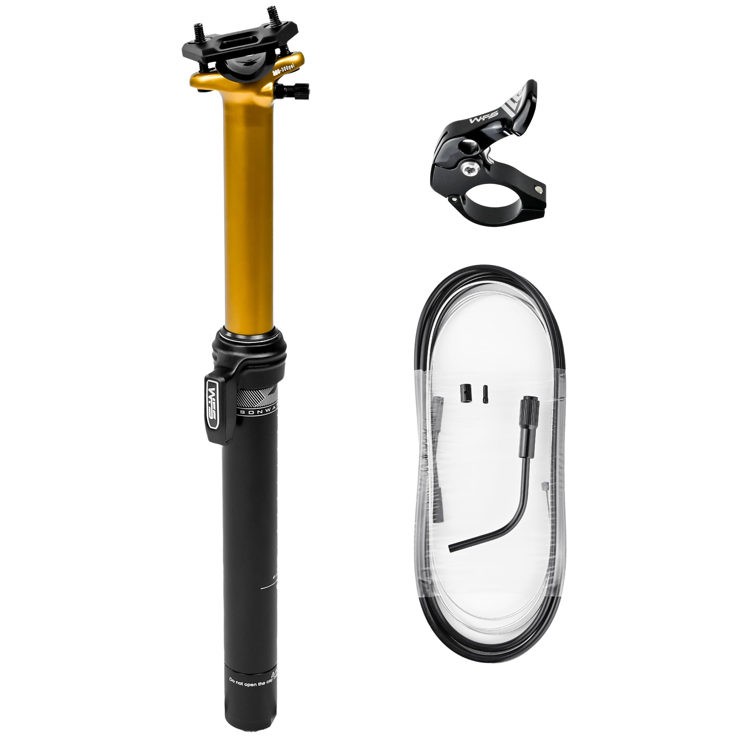 WFS Ventra Air Adjustable Suspension External Dropper Post 31.6x352, Glod
