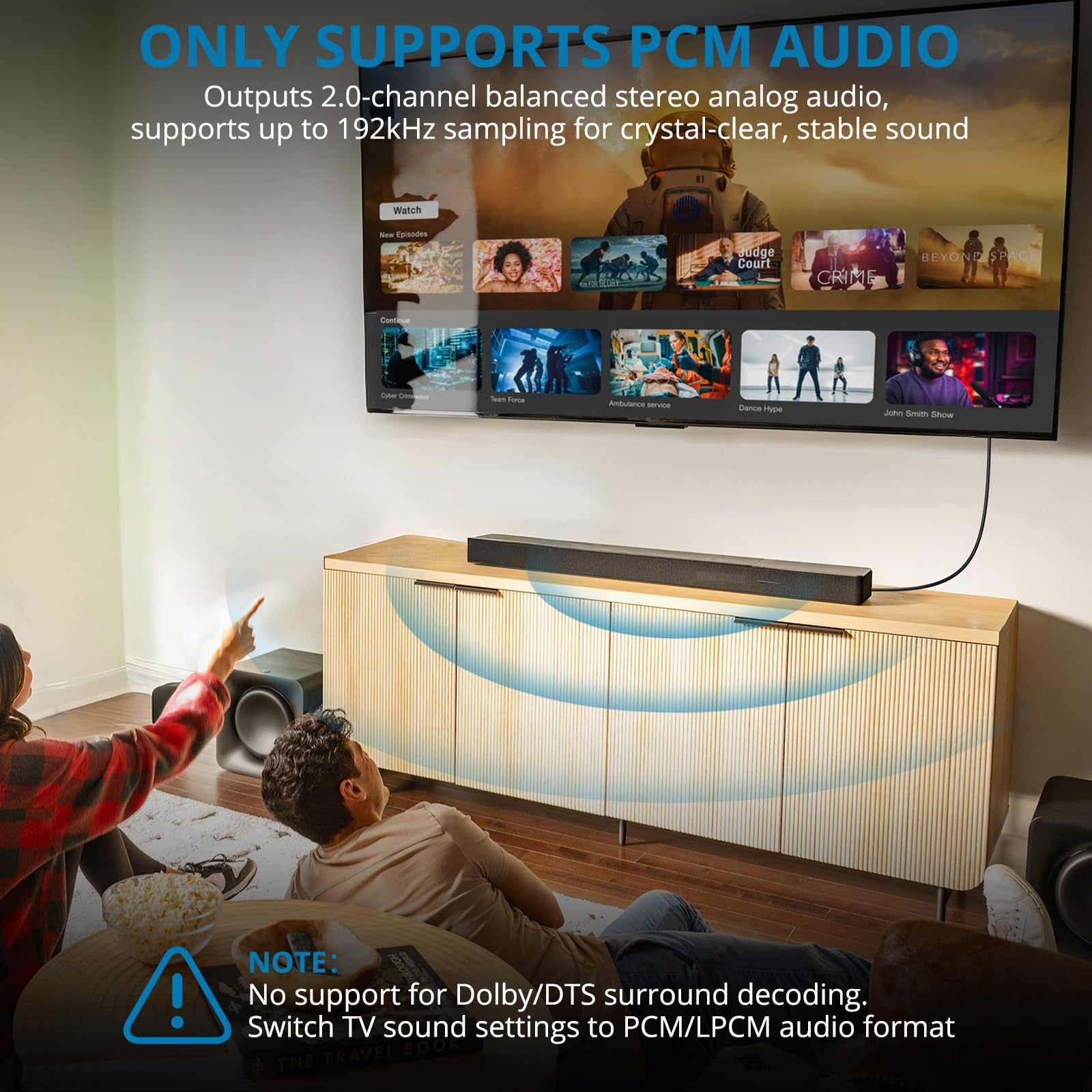 AUTOUTLET HDMI eARC/ARC Audio Extraktor, 192kHz eARC ARC zu RCA Audio Konverter, All-in-One 150cm HDMI ARC/eARC auf RCA Adapter unterstützt ECE & PCM 2.0 für TV zu Soundbar Lautsprecher Heim-Stereo